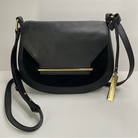 Vince Camuto Handbags - Vince Camuto 100% Leather & Suede Purse With Gold Accents